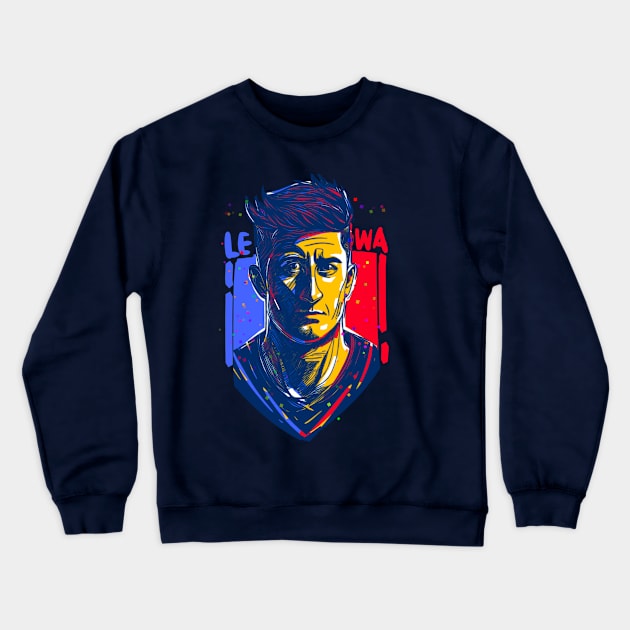 Robert ‘Lewa’ Lewandoeski Crewneck Sweatshirt by BAJAJU